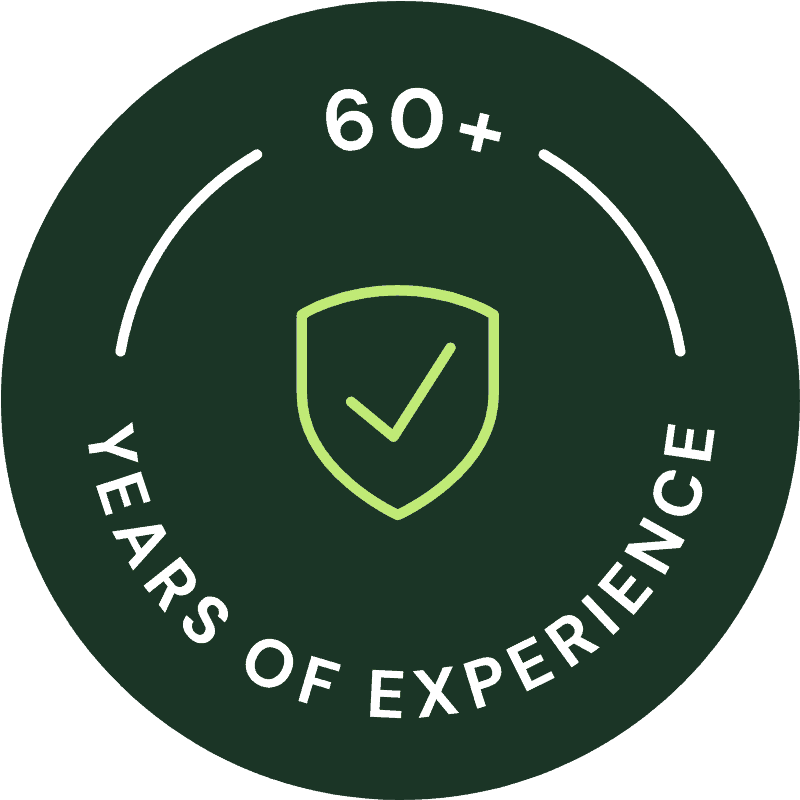 50+ years of experience badge