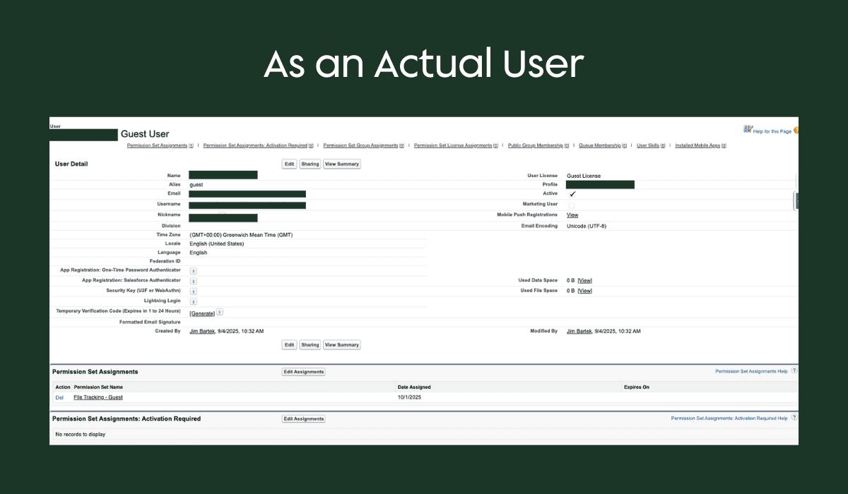 Salesforce Experience Cloud guest user access configuration options