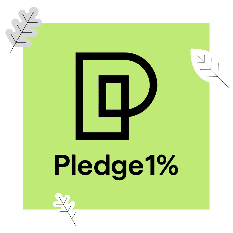 Pledge 1% logo demonstrating the Growth Heroes Pledge 1% commitment to community impact.