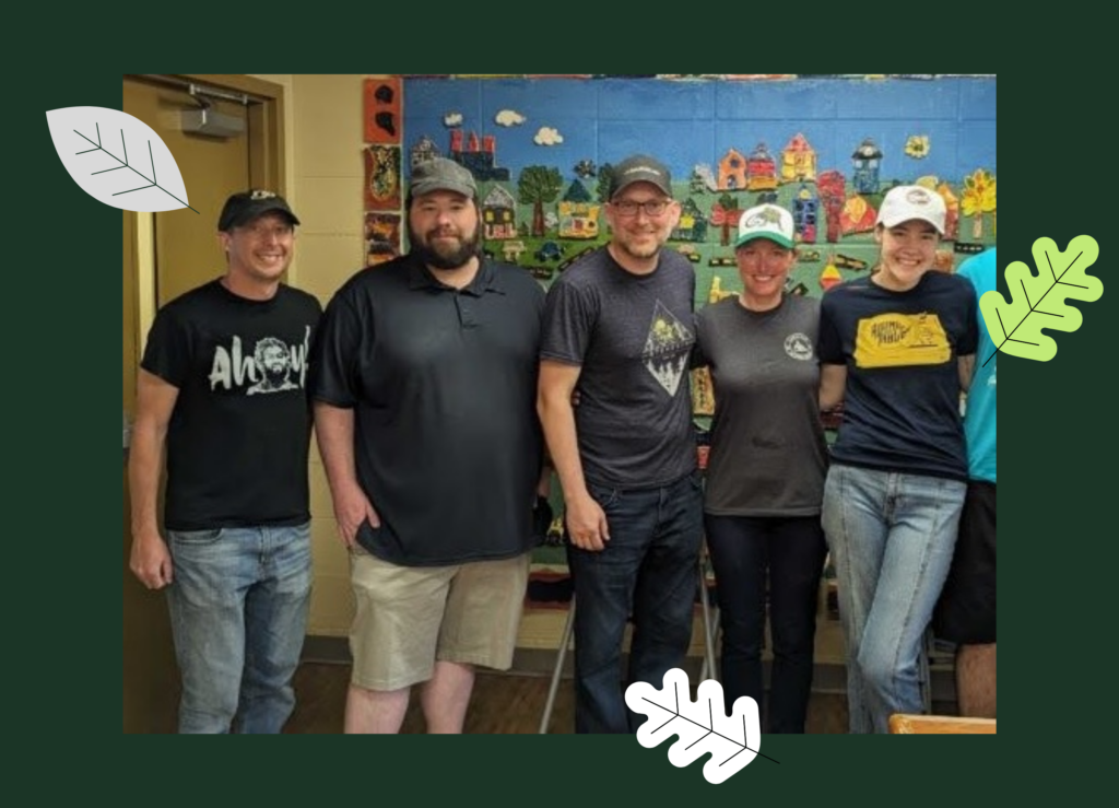 Growth Heroes team members participating in community giving and nonprofit support activities.