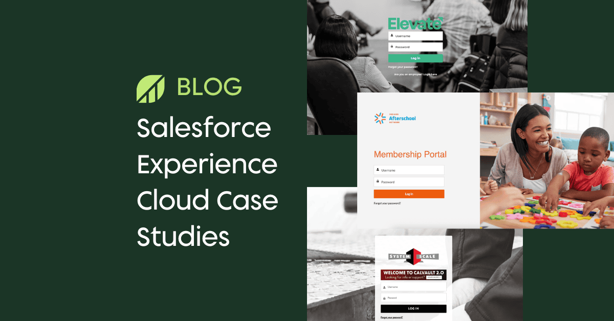 Blog preview image for post about Growth Heroes Salesforce portal client case studies related to Experience Cloud.